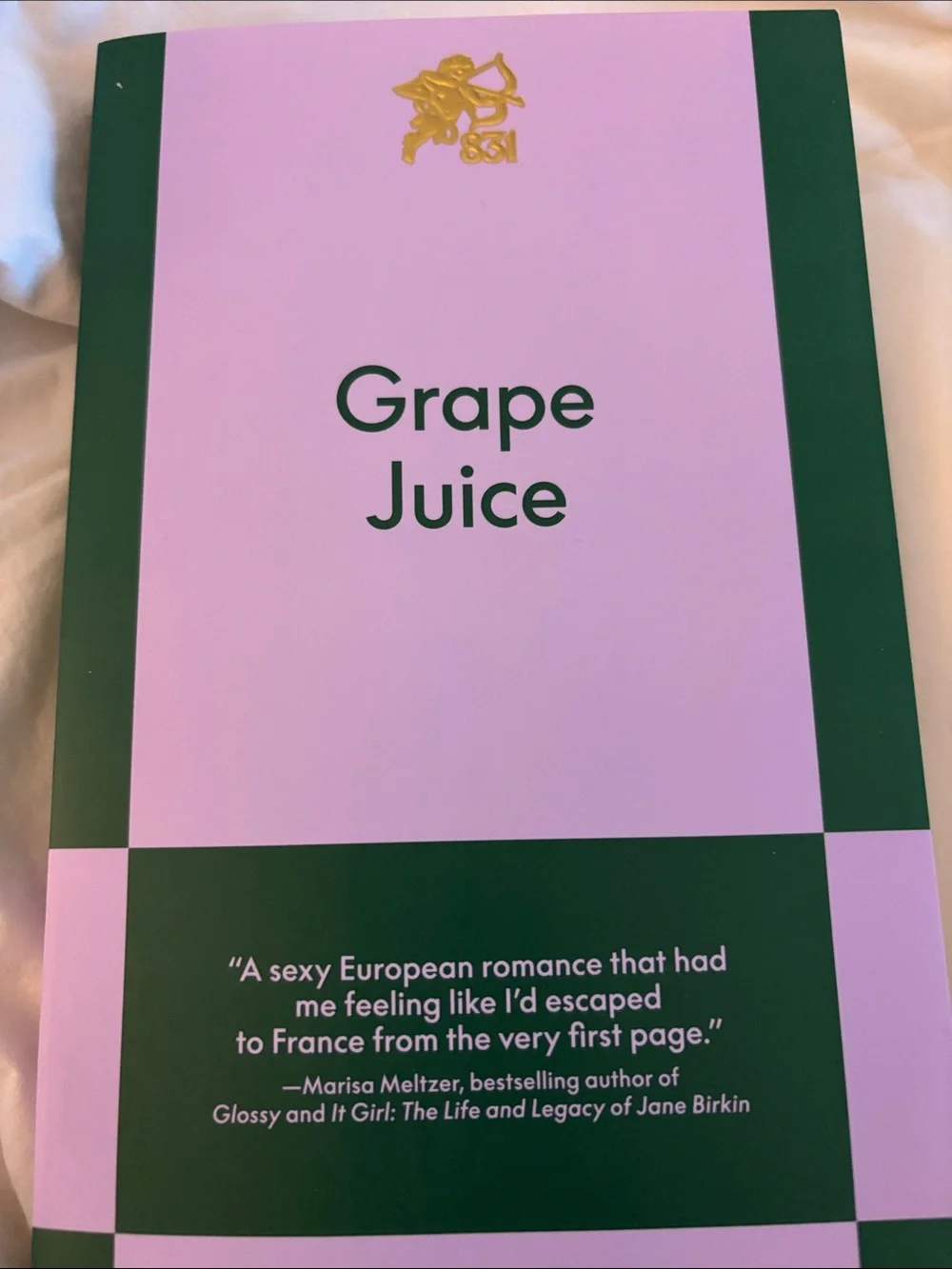 Grape Juice Paperback Novel - Purple & Dark Green Cover